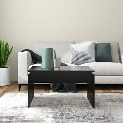 Produktbild von "Winterschlussverkauf "Couchtisch - CLORIS - Wohnzimmertisch - Robust und langlebig - Schwarz 68x50x38 cm Holzwerkstoff - NeuMöbel6488156