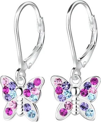 Produktbild von Ohrringe Silber 925 Kinder Ohrhänger „Schmetterling“