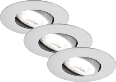 Obrázok produktu pre Sada vstavaných LED svietidiel IP23 2W 360 lm 4000 K Kulana chróm/mat Ø 9/6,8 cm 230V 3 ks