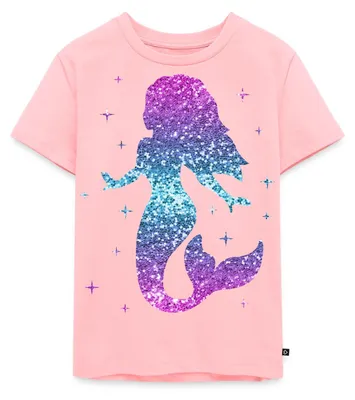 Produktbild von Spreadshirt Meerjungfrau Nixe Kinder Premium T-Shirt, 134/140 (8 Jahre), Rosa