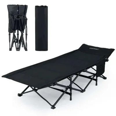 Image de Lit de camping pliable pour adultes, avec sac de transport