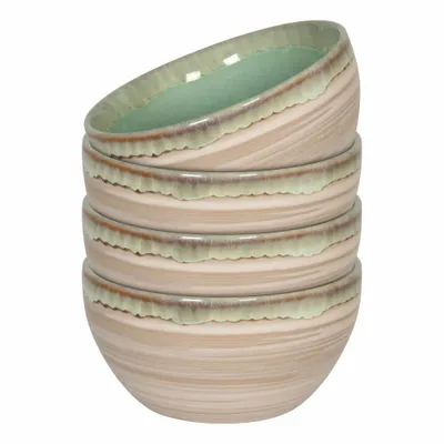 Image de Waechtersbach Nature Green Sand Müsli, lot de 4, bol, bol à muesli, bol, bol à petit-déjeuner, céramique, Ø 13 cm, 41 5 000 0011
