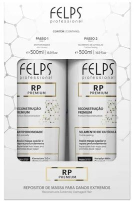 Image de RECONSTRUCTEUR PROFESSIONNEL FELPS RP KIT 2 X 500 ml RÉGÉNÉRATION RP PREMIUM