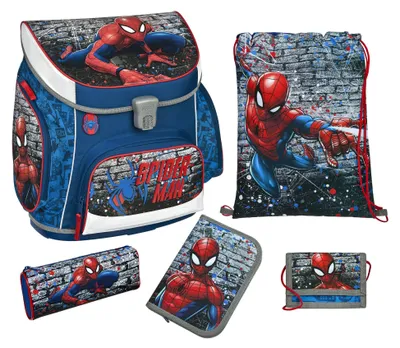 Produktbild von Scooli Ranzen-Set 5-teilig SPIDER-MAN Schulranzen Set mit Federmäppchen (Modell 2023)