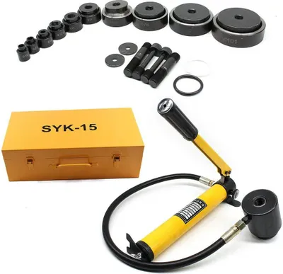 Produktbild von Hydraulische   Blechlocher  für Hydraulikpresse  Rohrlochwerkzeug    16mm-101mm Lochstanze  Locheisen Zylinder Hydraulikpumpe   Schneideisen