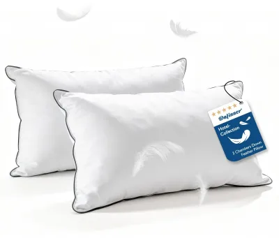 Obrázok produktu pre Sada dvoch vankúšov s 90% husacieho páperia, rozmer 40 x 80 cm