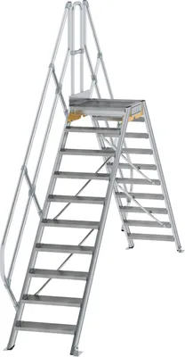 Produktbild von MUNK Überstieg 45° inkl. einen Handlauf, Stufenbreite 600mm, 2x10 Stufen
