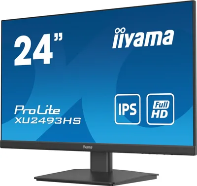Produktbild von iiyama XU2493HS-B5, 61 cm (24"), 1920 x 1080 Pixel, Full HD, LED, 4 ms, Schwarz
