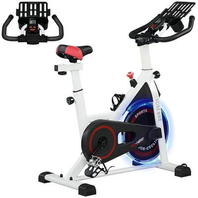 Produktbild von Heimtrainer Fahrrad - Indoor Bike - LCD-Display - Verstellbarer Sattel - Einstellbarer Widerstand - Für Cardio und Beine - Mehrfarbig