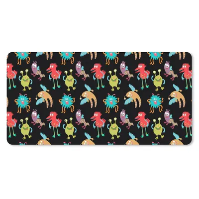 Produktbild von MuchoWow® Mauspad Mousepad Design - Monster - Kinder - Farbe 60x30 cm - Mousepads - Maus Mat - Pad - Mausunterlage - Nachhaltig