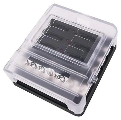 6-Wege Sicherungskasten 12V, 6 Stromkreise, LED-Anzeige, für Auto/Boot