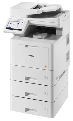 Produktbild von Brother MFC-L9670CDNTT - Multifunktionsdrucker - Farbe - Laser - A4/Legal (Medien) - bis zu 40 Seiten/Min. (Kopieren) - bis zu 40 Seiten/Min. (Drucken) - 1620 Blatt - 33.6 Kbps - USB 2.0, Gigabit LAN, NFC, USB 2.0-Host