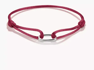 Image de THOMAS SABO CONNECT Bracelet textile Rouge C1210-001-50-L24V