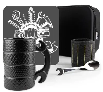 Produktbild von Geschenkset für Autoliebhaber – Reparaturexperte Lenkungsmeister