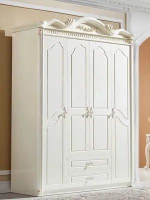 Image de Armoire classique Armoire blanche Armoires chambre bois Nouveau