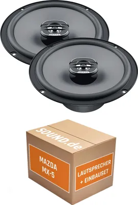 Produktbild von Lautsprecher Boxen Einbaupaket vorne Hertz Hertz X 165 passend für Mazda MX-5 Typ ND | 2x Tief-Mitteltöner mit integriertem Hochtöner 220W MAX