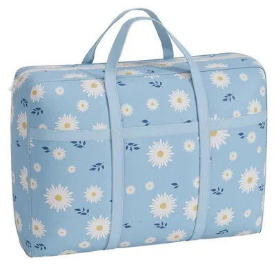 Produktbild von Kleideraufbewahrungstasche - XXL Aufbewahrungstasche - 80 x 55 x 25 cm - Faltbar - Mit Reißverschluss - Für Kleidung, Bettdecken und Umzug