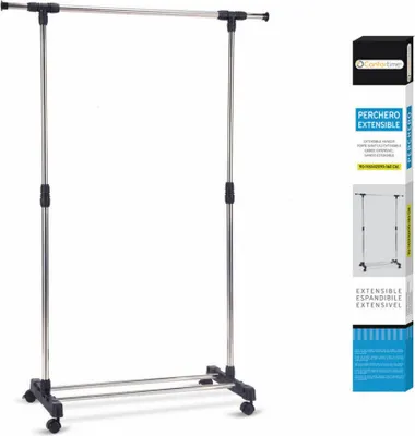 Produktbild von ausziehbarer Garderobenständer Confortime 49509 (90-145 x 42 x 90-160 cm)