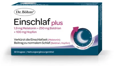 Image de Dr. Böhm Einschlaf plus Melatonin 1 mg, 30 pces. Dragées