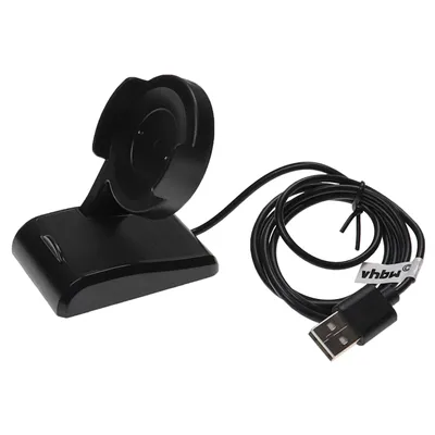 Produktbild von vhbw USB Ladekabel kompatibel mit Xiaomi Mi Watch Color Smartwatch Fitnesstracker - Dockingstation Schwarz, 100 cm