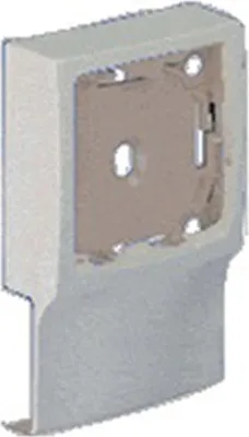 Image de Adaptateur blanc pour moulure, H. 9.4 x P.2.4 cm