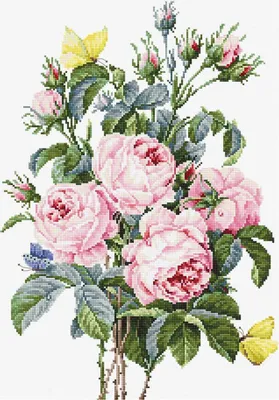 Produktbild von Luca-S Kreuzstich Set "Rosenstrauß II", Zählmuster, 29x20cm