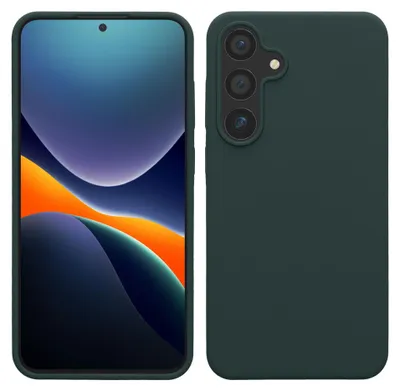 Produktbild von kwmobile Handyhülle für Samsung Galaxy S24 Plus Hülle - Case Silikon - Kabelloses Laden - Schutzhülle Cover in Moosgrün