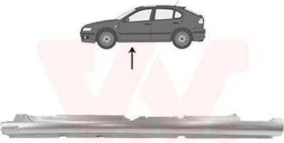 Produktbild von VAN WEZEL 4939103 Schweller Reparaturblech Einstiegblech Links für SEAT Leon Schrägheck (1P1)
