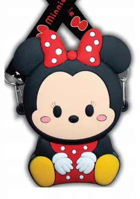 Zdjęcie produktu dla Torebeczka silikonowa Myszka Minnie Pasek Regulowany
