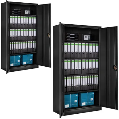 Produktbild von Aktenschrank abschließbar 180 x 90 x 40 cm