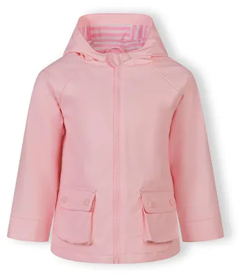 Produktbild von Minoti Regenjacke Mädchen mit Kapuze, wasserdicht, gefüttert – Kinder-Matschjacke Rosa Gr. 98