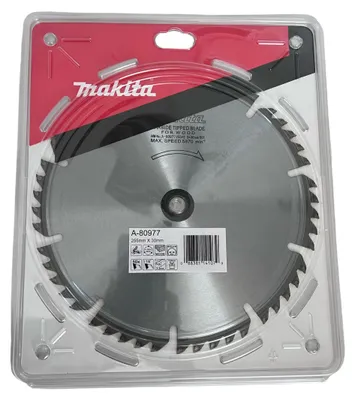 Produktbild von Makita A-80977 Wolfram-Kreissägeblatt 255 x 2,3 x 30 mm 255 x 2,3 x 30 mm 50 Zähne 15°