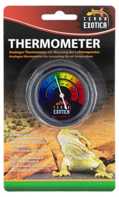 Produktbild von Thermometer - Analog - Schwarz mit farbiger Skala