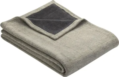 Produktbild von IBENA Wohndecke JACQUARD  Aberdeen BL 150x200 cm grau Decke
