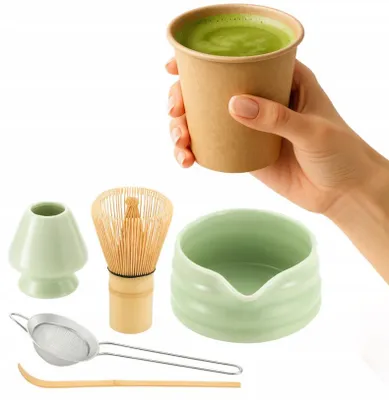 Produktbild von Set zur Zubereitung von Matcha, Zubehör für die Zubereitung von traditionellem japanischem Tee