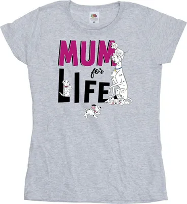 Produktbild von Disney - "101 Dalmatians Mum For Life" T-Shirt für Damen BI23010 (S) (Grau)