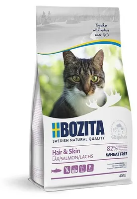 Image de Bozita Cat Hair & Skin Wheat free Salmon 400g