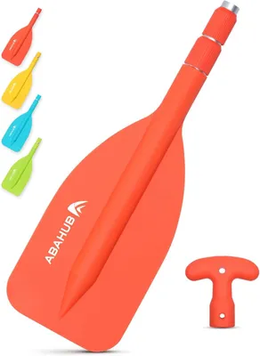 Produktbild von Teleskop-Paddel 53-106 cm, T-Griff, Aluminiumschaft, für Kanu, orange
