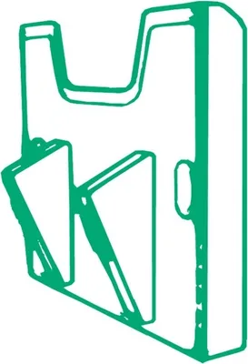 Produktbild von Wandelement Prospektfach A4 quer lichtgrau Packung mit 14 Stück
