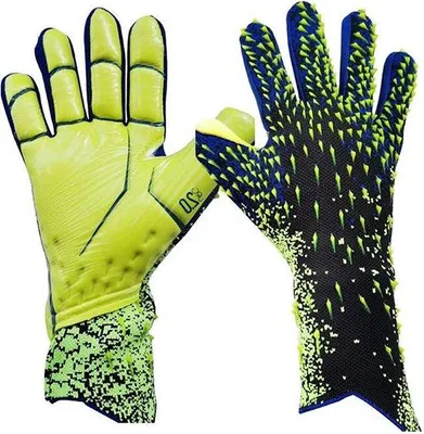 Produktbild von Fußballkeeperhandschuhe  Latex-Handpalm mit Rücken- und Ellenbogenbeschutzung - Für Jugendliche und Erwachsene