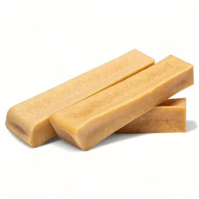 Produktbild von Dilecti Naturkäse-Kauknochen für Hunde – Sehr schmackhafte, harte und langlebige natürliche Kauknochen, Größe XL, 3er-Set