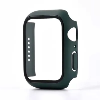 Immagine prodotto di Smartphonica Custodia con protezione dello schermo in vetro per Apple Watch 40mm - Nero