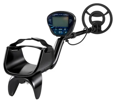 Produktbild von Metalldetektor IP68 Wasserdicht Metallsuchgerät mit 3 Modi Kopfhörer Schaufel Spule LCD-Display 7 Zoll Detektionstiefe