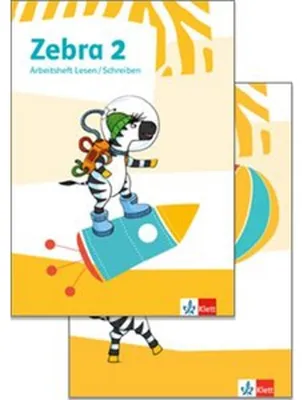 Immagine prodotto di Zebra 2. Paket: Arbeitsheft Sprache in Grundschrift, Arbeitsheft Lesen/Schreiben mit digitalen Medien Klasse 2