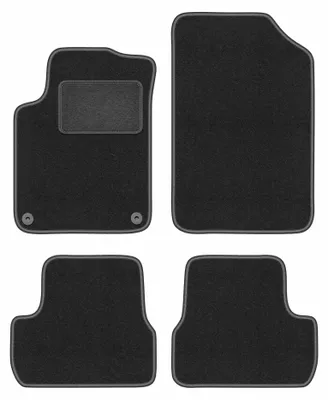 Immagine prodotto di Tappetini in moquette per Citroen DS3 2015- (cabrio) – set 4 pezzi, grigio grafite, su misura – Wielganizator LUX