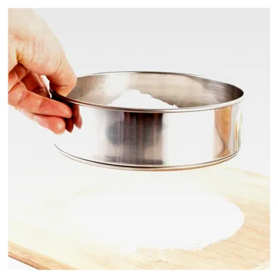 Produktbild von Rundes Mehlsieb aus Edelstahl, fein, 15 cm
