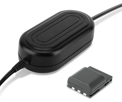Immagine prodotto di subtel Alimentatore ACK700 compatibile con ca. 3m + DC Coupler accu Adattatore, Alimentazione da corrente di rete Accoppiatore CC, dummy battery