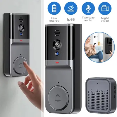 Produktbild von Funkklingel Türklingel mit Kamera WLAN Video Doorbell WiFi Nachtsicht Türklingel