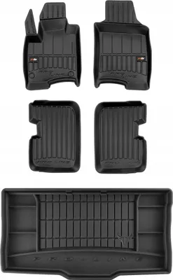Produktbild von 3D SET Fußmatten und Kofferraummatte Fiat Panda 3 Fließheck ab 2011