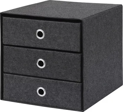 Produktbild von BLÄDDRA Ikea Minikommode mit 3 Schubladen, grau, 33x38